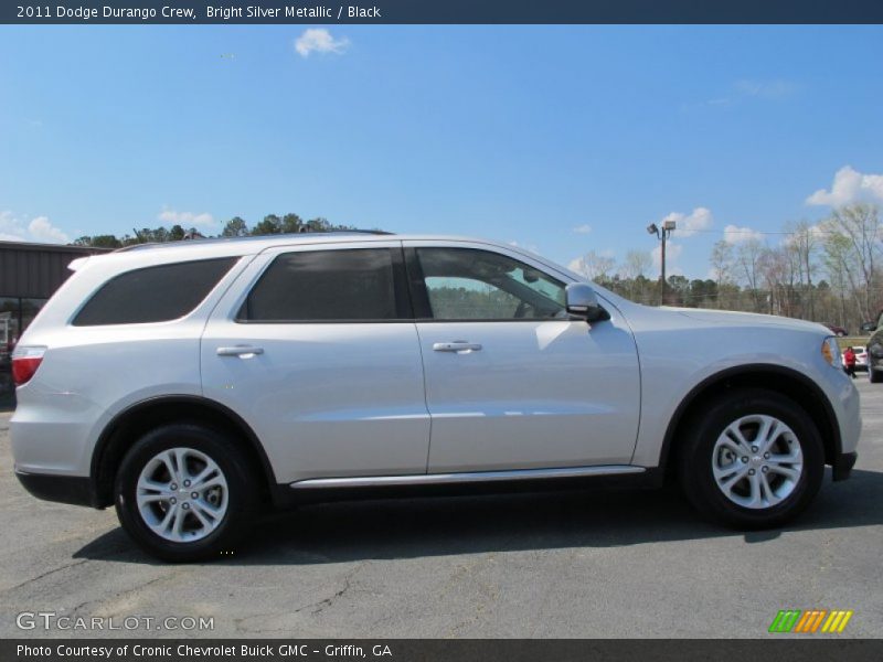 Bright Silver Metallic / Black 2011 Dodge Durango Crew