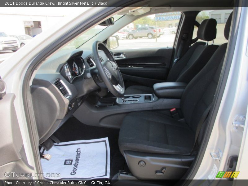Bright Silver Metallic / Black 2011 Dodge Durango Crew