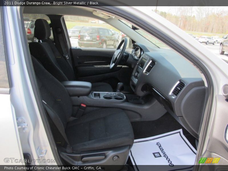 Bright Silver Metallic / Black 2011 Dodge Durango Crew