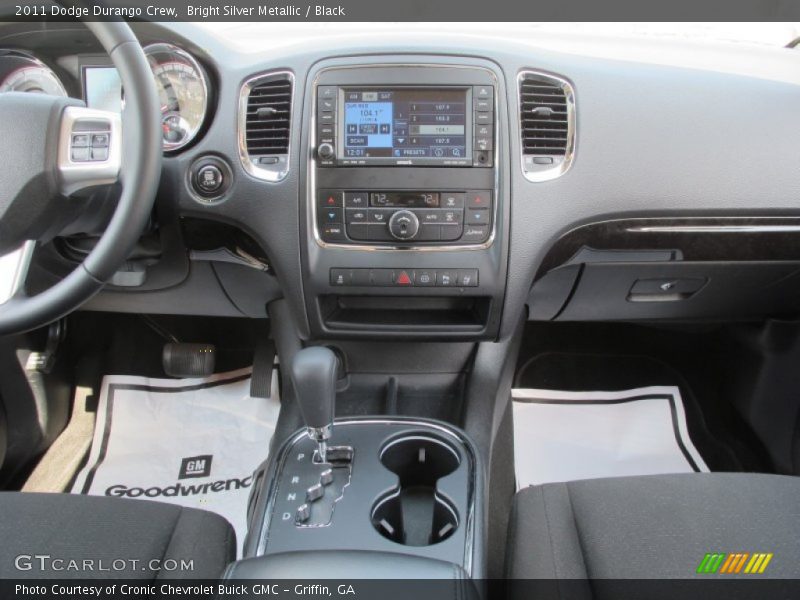 Bright Silver Metallic / Black 2011 Dodge Durango Crew