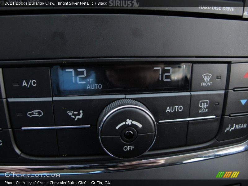 Bright Silver Metallic / Black 2011 Dodge Durango Crew