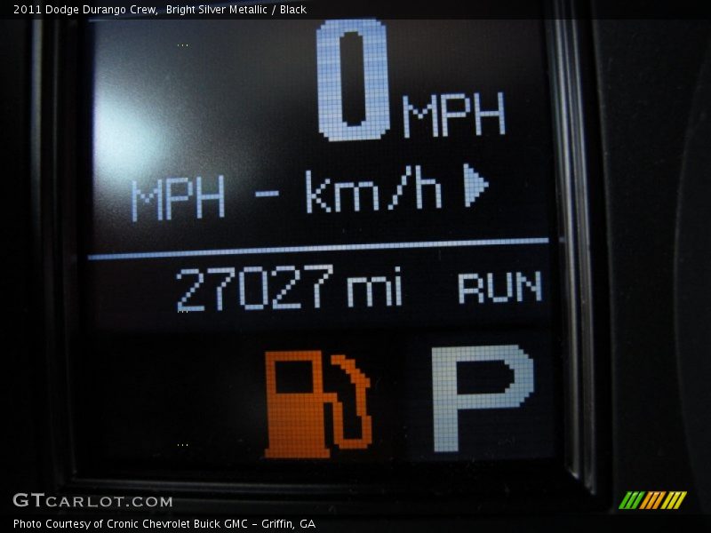 Bright Silver Metallic / Black 2011 Dodge Durango Crew