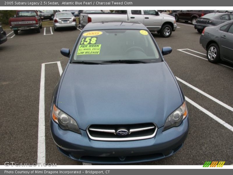 Atlantic Blue Pearl / Charcoal Tweed Cloth 2005 Subaru Legacy 2.5i Sedan