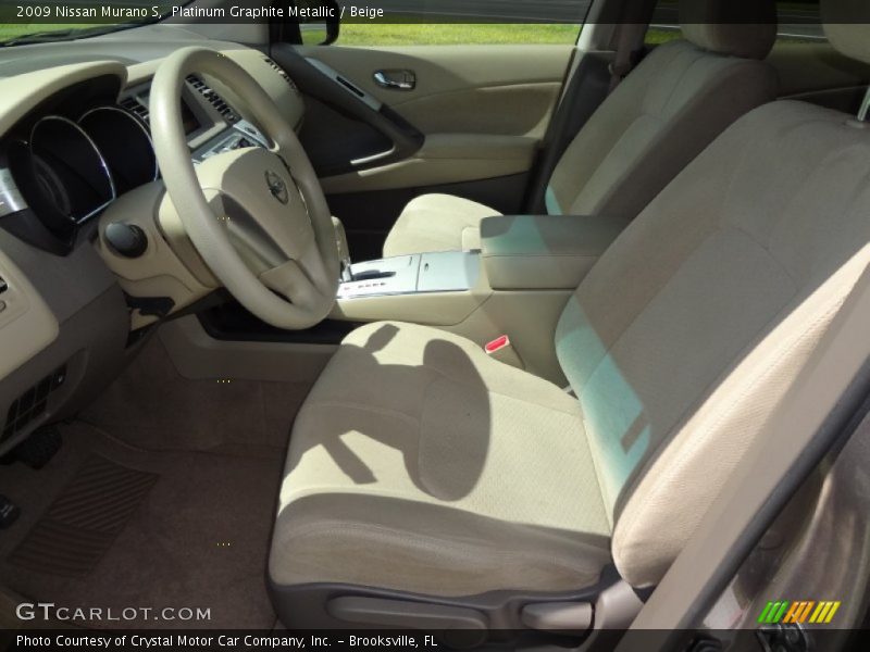 Platinum Graphite Metallic / Beige 2009 Nissan Murano S