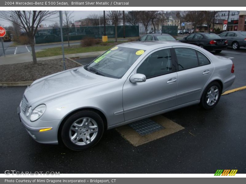Brilliant Silver Metallic / Charcoal 2004 Mercedes-Benz E 500 Sedan