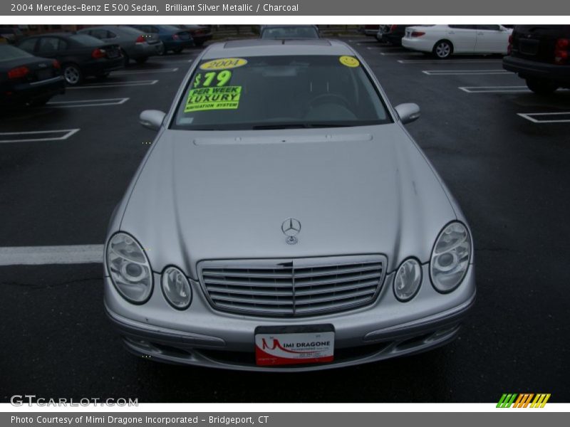 Brilliant Silver Metallic / Charcoal 2004 Mercedes-Benz E 500 Sedan