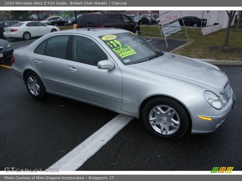 Brilliant Silver Metallic / Charcoal 2004 Mercedes-Benz E 500 Sedan