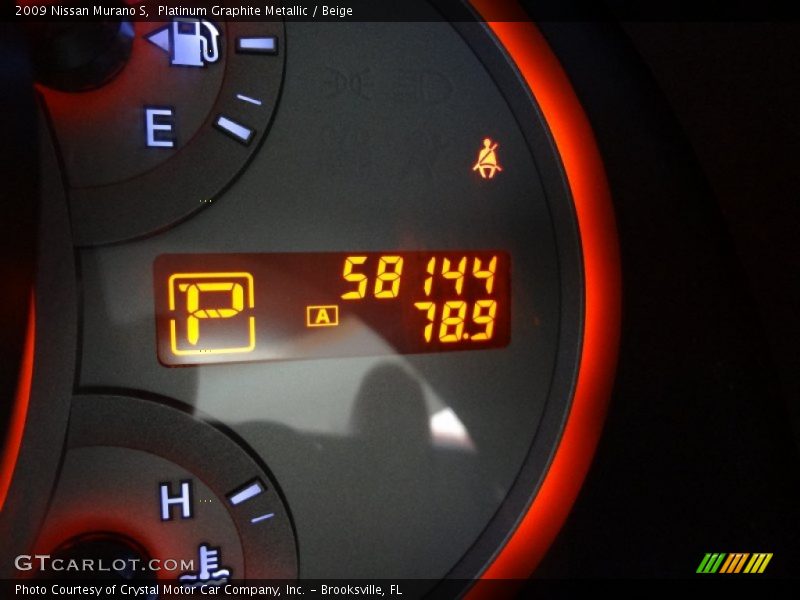 Platinum Graphite Metallic / Beige 2009 Nissan Murano S
