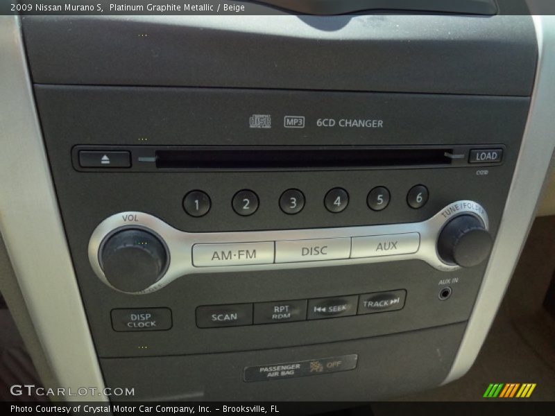 Platinum Graphite Metallic / Beige 2009 Nissan Murano S