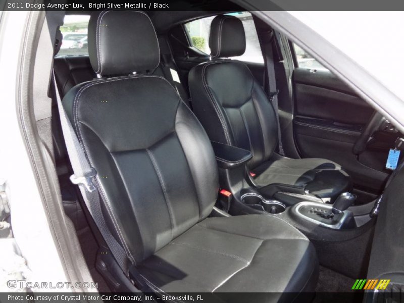 Bright Silver Metallic / Black 2011 Dodge Avenger Lux