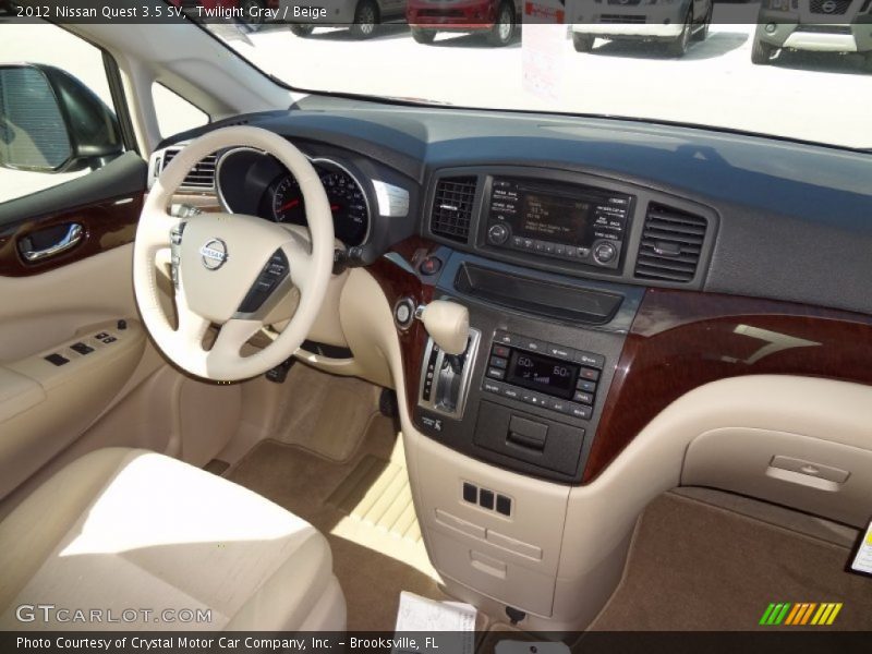Twilight Gray / Beige 2012 Nissan Quest 3.5 SV