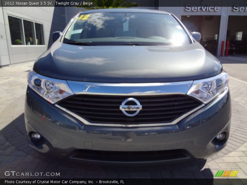 Twilight Gray / Beige 2012 Nissan Quest 3.5 SV