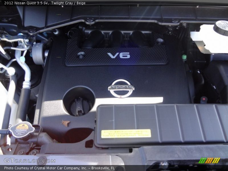 Twilight Gray / Beige 2012 Nissan Quest 3.5 SV