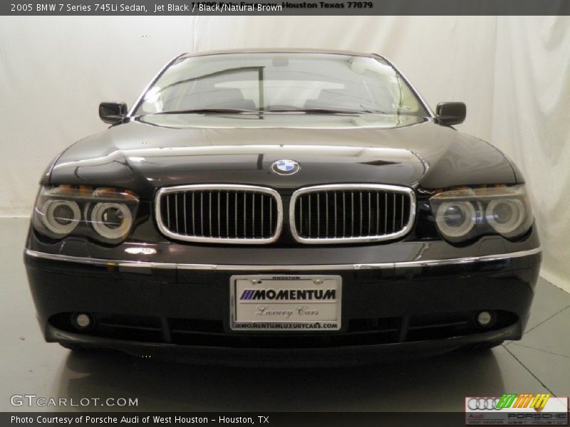 Jet Black / Black/Natural Brown 2005 BMW 7 Series 745Li Sedan
