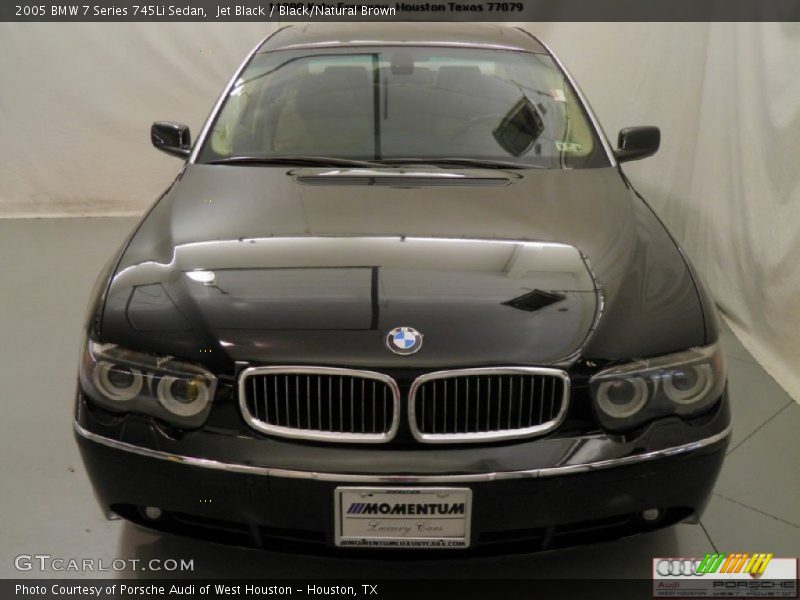 Jet Black / Black/Natural Brown 2005 BMW 7 Series 745Li Sedan