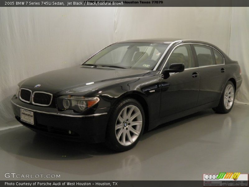 Jet Black / Black/Natural Brown 2005 BMW 7 Series 745Li Sedan