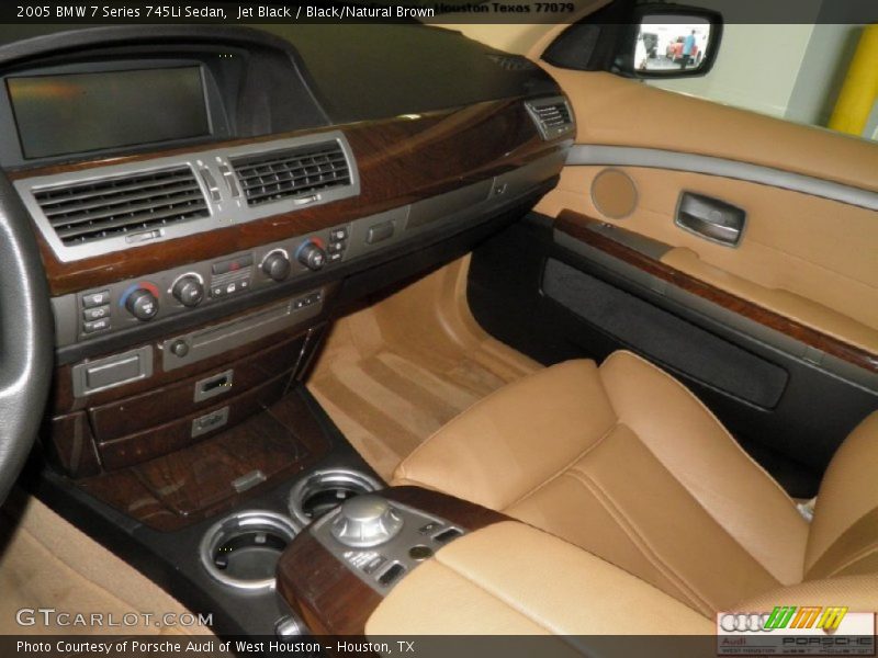 Jet Black / Black/Natural Brown 2005 BMW 7 Series 745Li Sedan