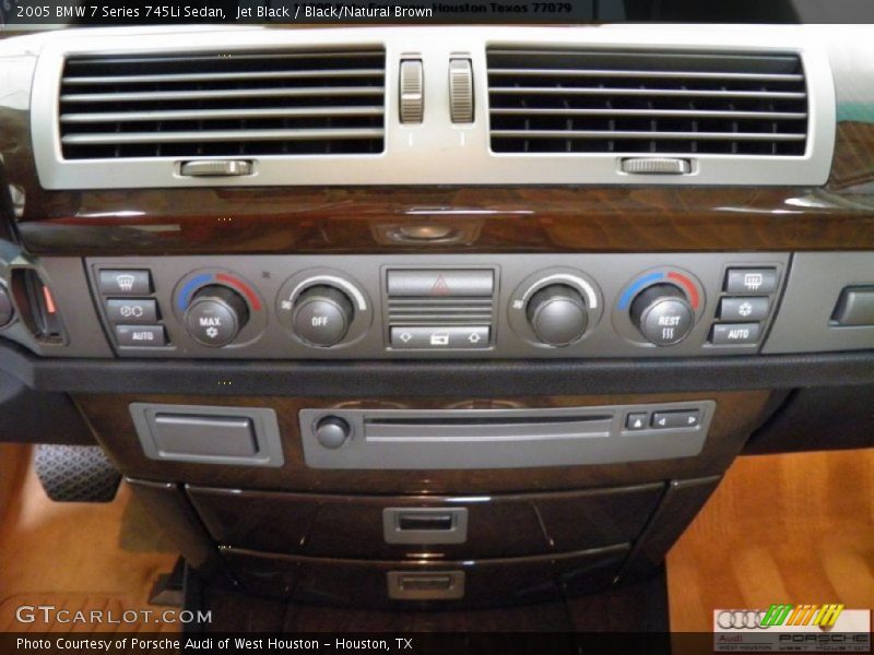Jet Black / Black/Natural Brown 2005 BMW 7 Series 745Li Sedan