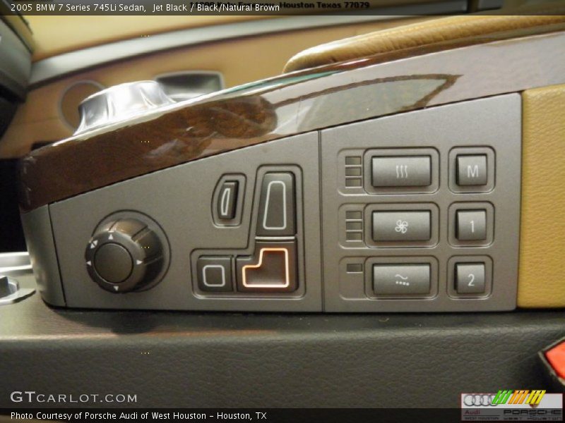 Jet Black / Black/Natural Brown 2005 BMW 7 Series 745Li Sedan