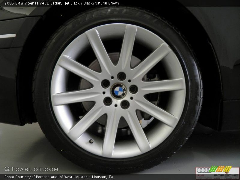Jet Black / Black/Natural Brown 2005 BMW 7 Series 745Li Sedan