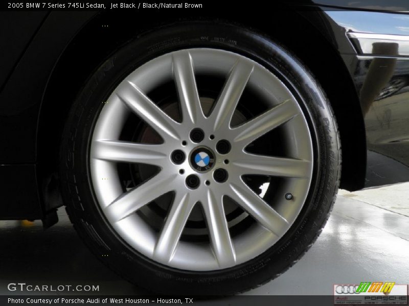Jet Black / Black/Natural Brown 2005 BMW 7 Series 745Li Sedan