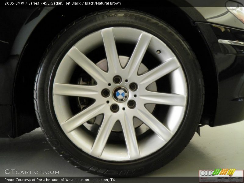 Jet Black / Black/Natural Brown 2005 BMW 7 Series 745Li Sedan