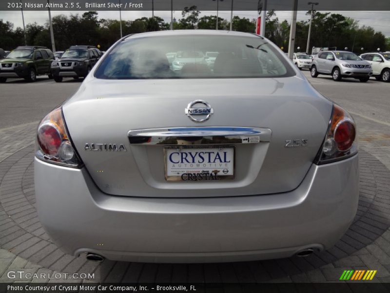 Brilliant Silver / Frost 2012 Nissan Altima 2.5 S