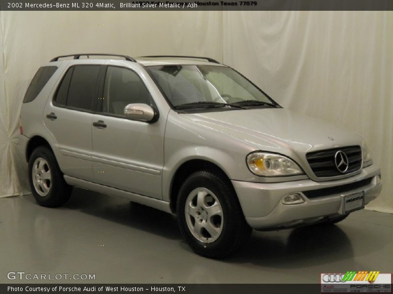 Brilliant Silver Metallic / Ash 2002 Mercedes-Benz ML 320 4Matic