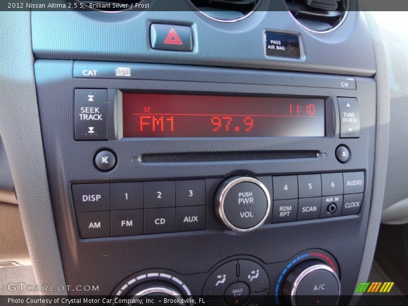 Brilliant Silver / Frost 2012 Nissan Altima 2.5 S
