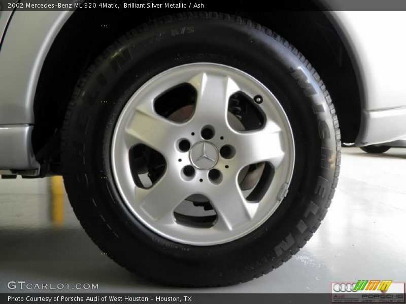 Brilliant Silver Metallic / Ash 2002 Mercedes-Benz ML 320 4Matic
