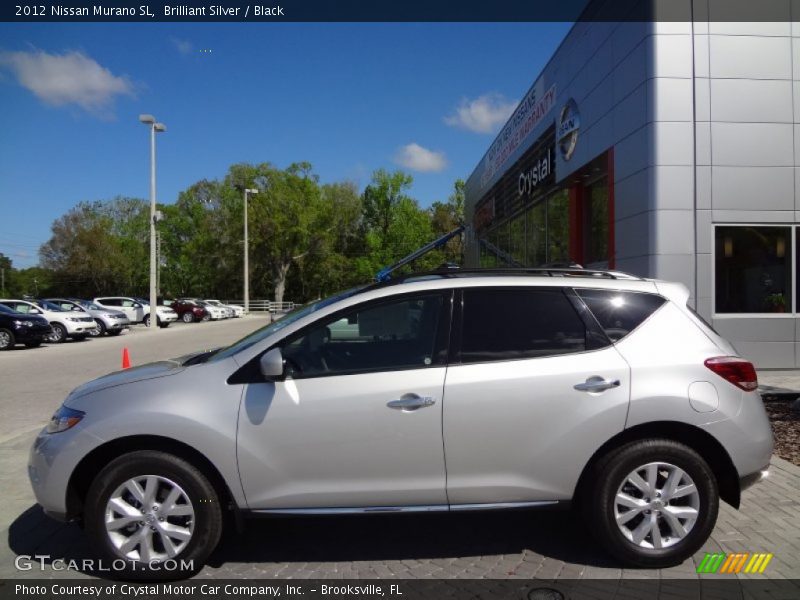 Brilliant Silver / Black 2012 Nissan Murano SL