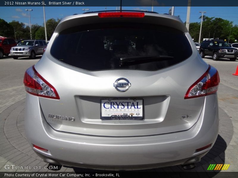 Brilliant Silver / Black 2012 Nissan Murano SL