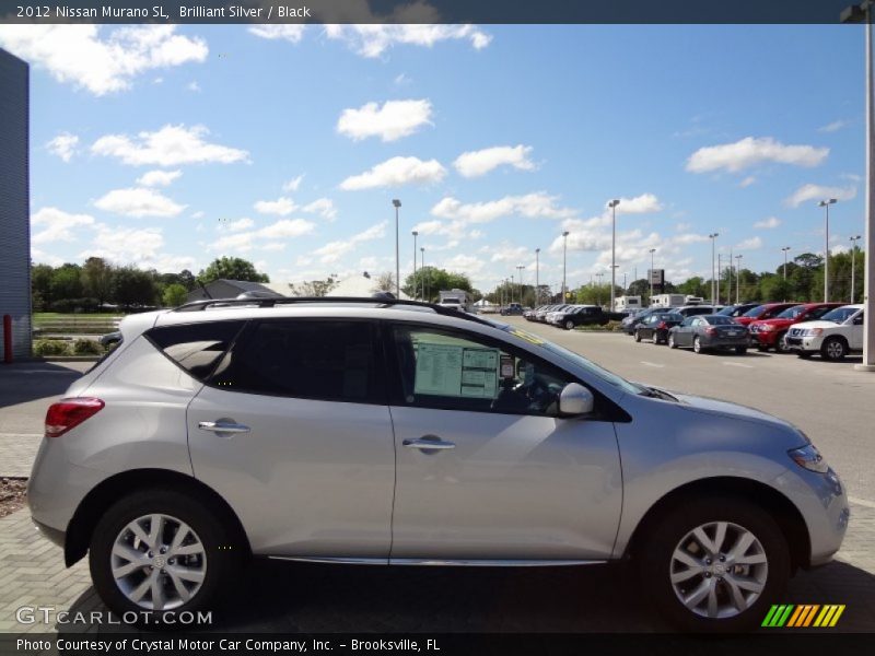 Brilliant Silver / Black 2012 Nissan Murano SL