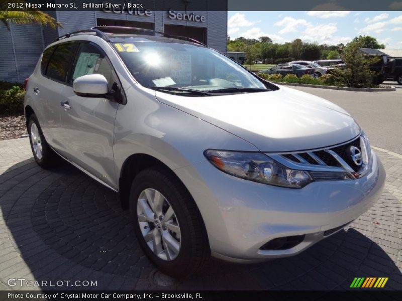 Brilliant Silver / Black 2012 Nissan Murano SL