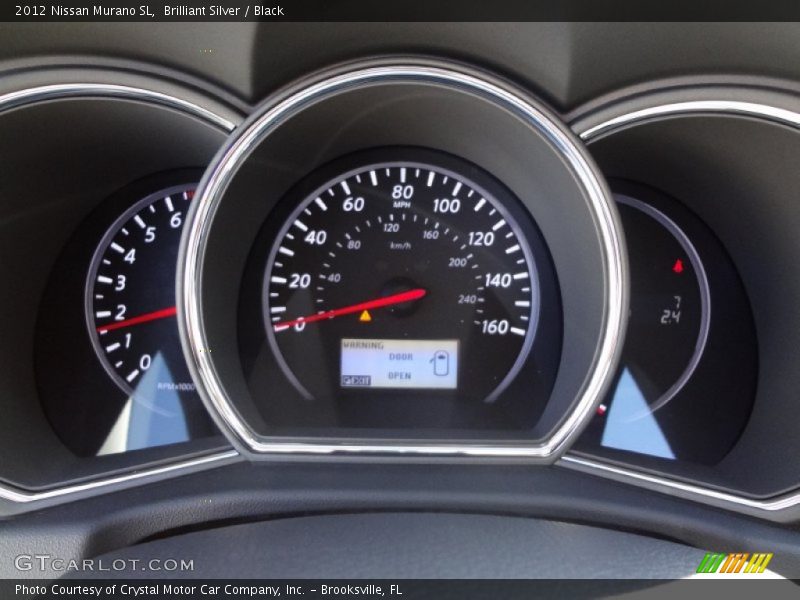 Brilliant Silver / Black 2012 Nissan Murano SL