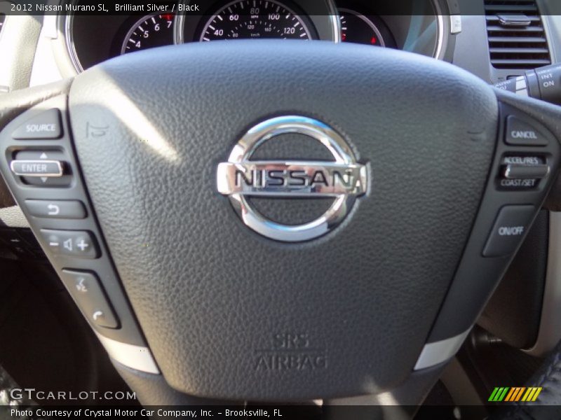 Brilliant Silver / Black 2012 Nissan Murano SL