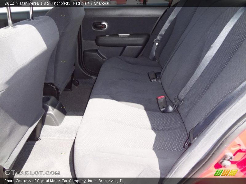Red Alert / Charcoal 2012 Nissan Versa 1.8 S Hatchback