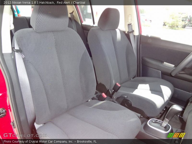 Red Alert / Charcoal 2012 Nissan Versa 1.8 S Hatchback