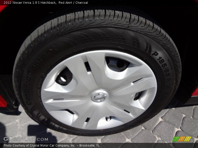 Red Alert / Charcoal 2012 Nissan Versa 1.8 S Hatchback