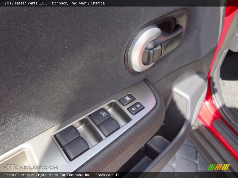 Red Alert / Charcoal 2012 Nissan Versa 1.8 S Hatchback