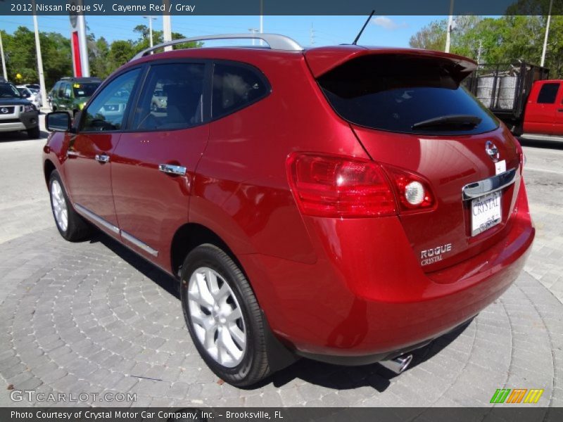 Cayenne Red / Gray 2012 Nissan Rogue SV