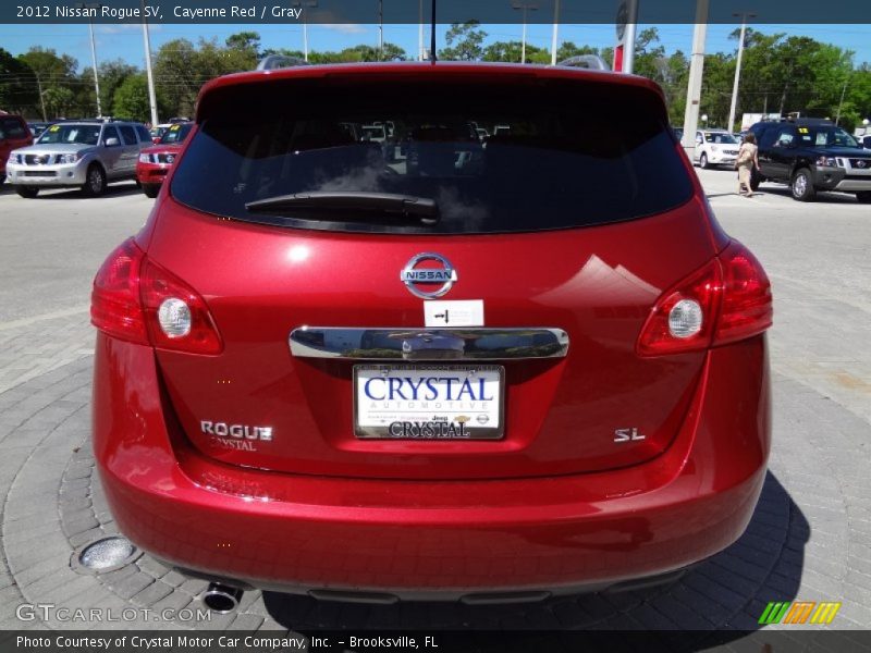 Cayenne Red / Gray 2012 Nissan Rogue SV