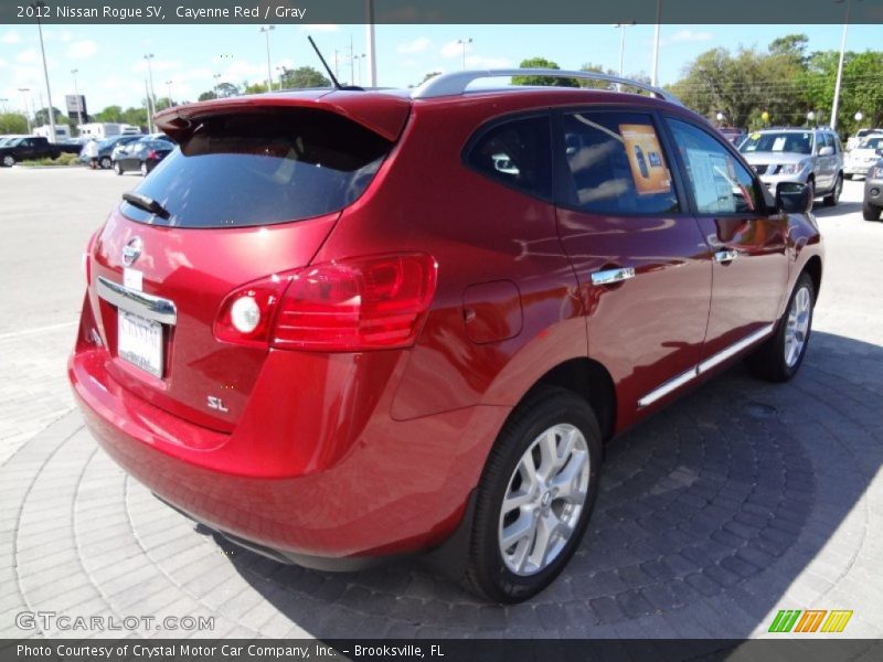 Cayenne Red / Gray 2012 Nissan Rogue SV