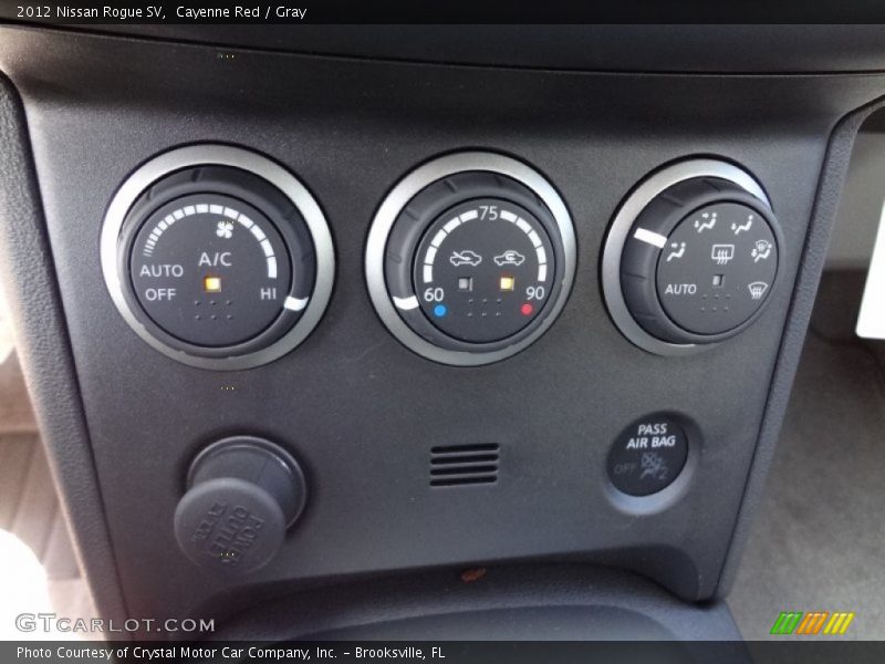 Controls of 2012 Rogue SV