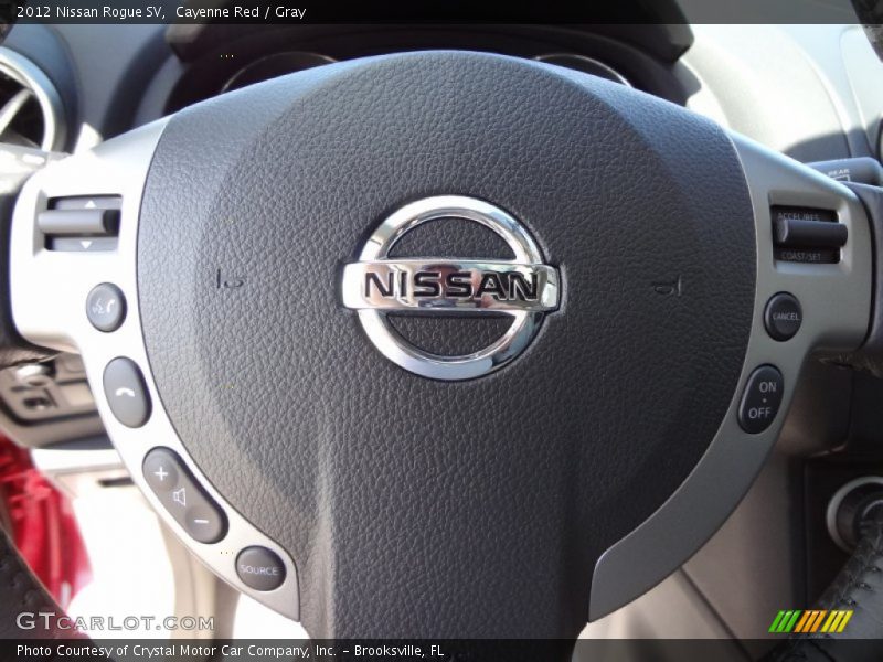 Cayenne Red / Gray 2012 Nissan Rogue SV