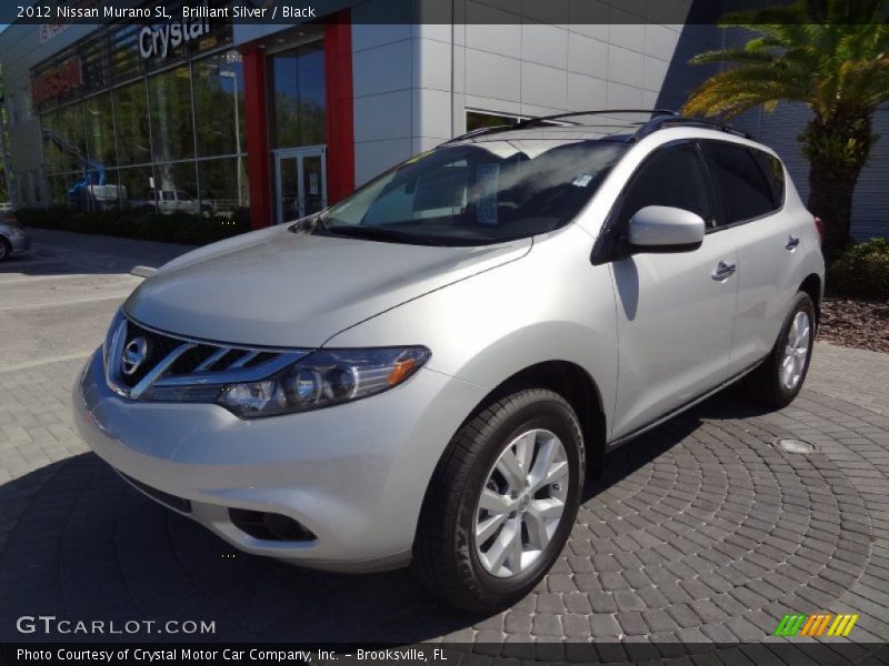 Brilliant Silver / Black 2012 Nissan Murano SL