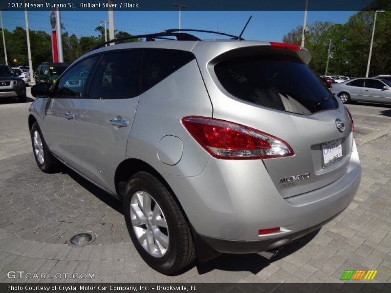 Brilliant Silver / Black 2012 Nissan Murano SL