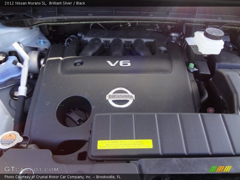 Brilliant Silver / Black 2012 Nissan Murano SL