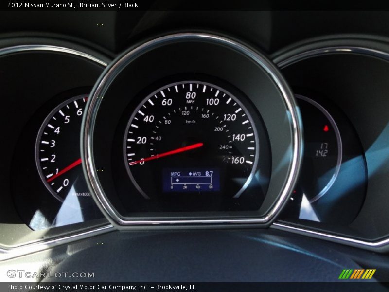 Brilliant Silver / Black 2012 Nissan Murano SL