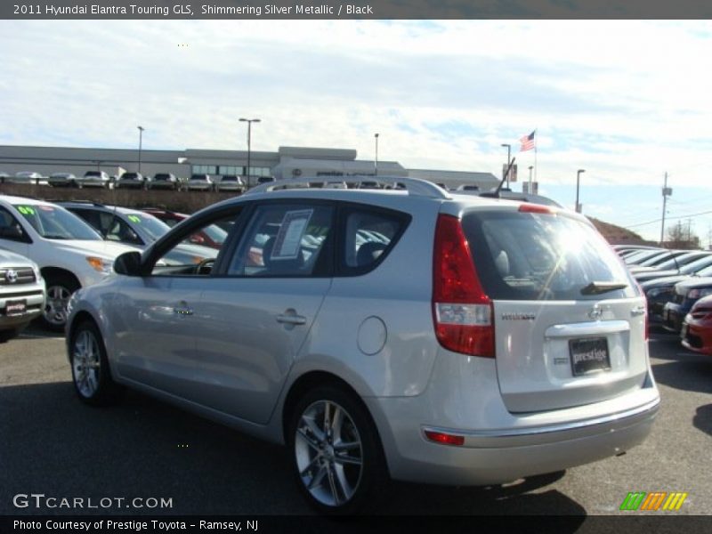 Shimmering Silver Metallic / Black 2011 Hyundai Elantra Touring GLS